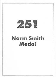 1990 Select AFL Stickers #251 Norm Smith Medal Back